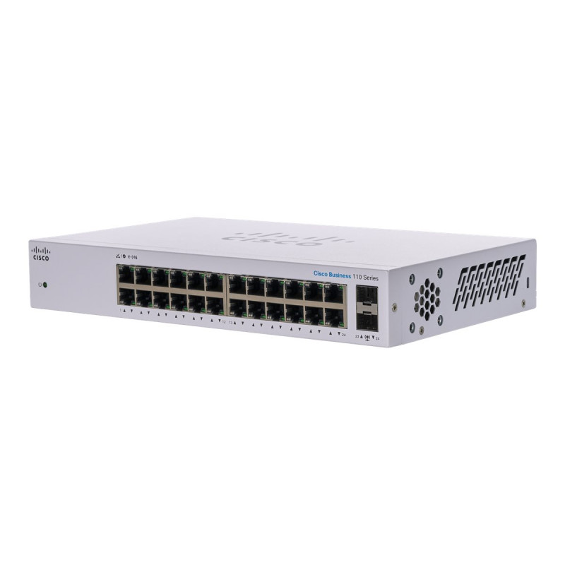 Cisco Business 110 Series 110-24T - Conmutador - sin gestionar - 24 x