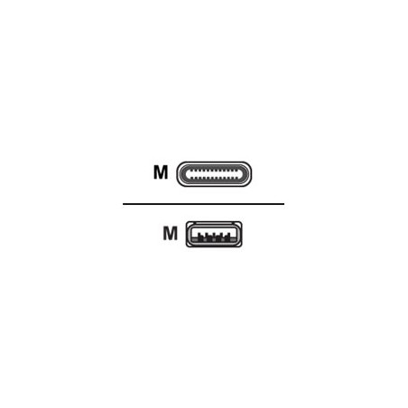 USB 3 type angled C to A cable 1.15m