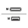 USB 3 type angled C to A cable 1.15m