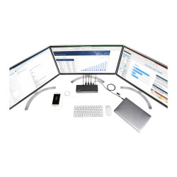 StarTech.com Docking Station USB-C USB-A 3x DisplayPort y HDMI PD 85W