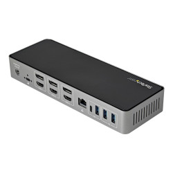 StarTech.com Docking Station USB-C USB-A 3x DisplayPort y HDMI PD 85W