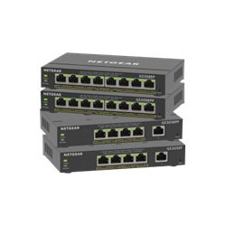 NETGEAR Plus GS308EPP - Conmutador - inteligente - 8 x 10/100/1000 (Po