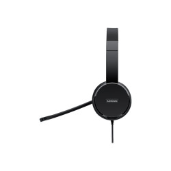 Lenovo 100 - Auricular - en oreja - cableado - USB-A - negro