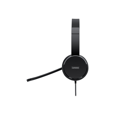 Lenovo 100 - Auricular - en oreja - cableado - USB-A - negro