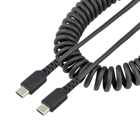 20in USB C Charging Cable Coiled M/M