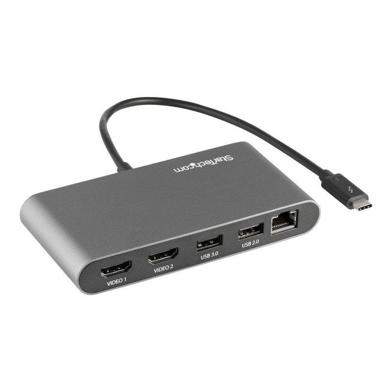 StarTech.com Docking Station Thunderbolt 3 - Replicador de Puertos 2xH