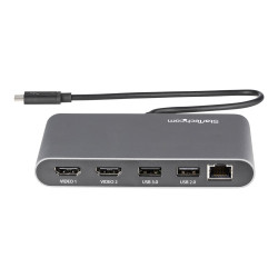 StarTech.com Docking Station Thunderbolt 3 - Replicador de Puertos 2xH