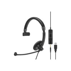 Sennheiser IMPACT SC 45 USB MS - Auricular - en oreja - cableado - con