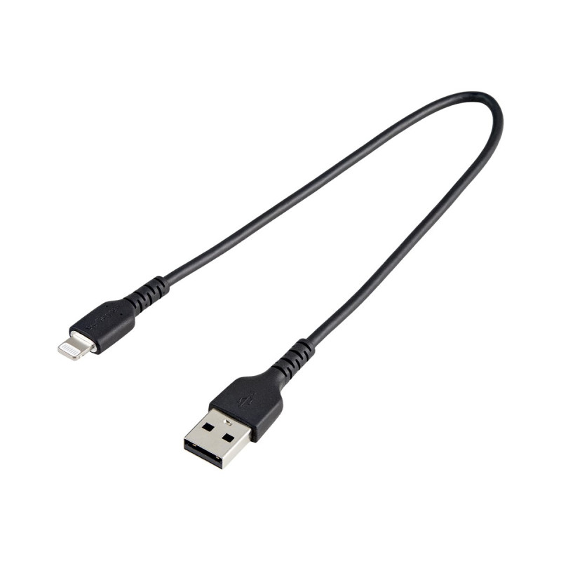 30CM USB To Lightning Cable Apple Mfi Certified - Black | APLIUM