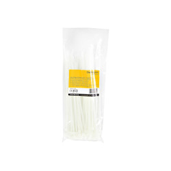 StarTech.com Bridas Sujetacables Blancas de 25 cm - Paquete de 100 - L