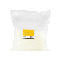 StarTech.com Bridas Sujetacables Blancas de 25 cm - Paquete de 1000 -