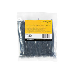 StarTech.com Bridas Sujetacables Negras de 10 cm - Paquete d | APLIUM