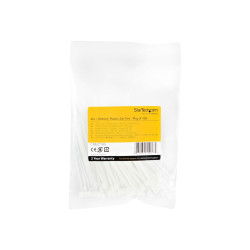 StarTech.com Bridas Ataduras de 10cm para Cables - Ancho 2mm, Diámetro