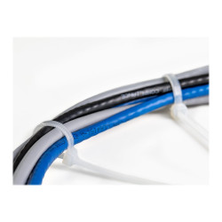1000 Pack 8 Cable Ties -WHITE Nylon Zip Tie Wraps Ul Taa | APLIUM