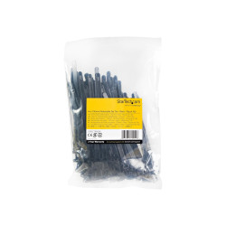 STARTECH CBMZTRB6BK - 100 Pack Of Resealable Zip Tie 6 Black | APLIUM