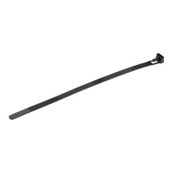 100 Pk Of Resealable Zip Ties 8 Black | APLIUM