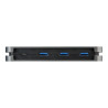 4 Port USB C Hub - 3 USB-A/1 Usb-c (5GBPS USB 3.0) - 2.5CM C | APLIUM