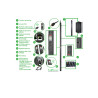 Rack Pdu 9000 Switched Zerou 30A 200/208V C13 C19 | APLIUM