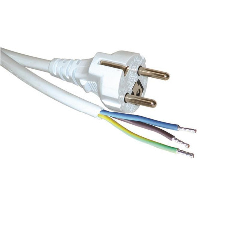 Power Cable White 5 M Cee7/7