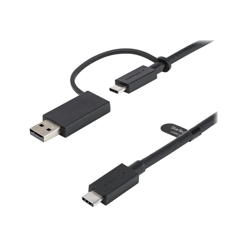StarTech Cable USB-C de 1m con Llave Adaptador (Dongle) a USB-A - Cabl