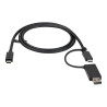 StarTech Cable USB-C de 1m con Llave Adaptador (Dongle) a USB-A - Cabl