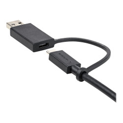StarTech Cable USB-C de 1m con Llave Adaptador (Dongle) a USB-A - Cabl