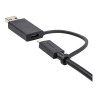 StarTech Cable USB-C de 1m con Llave Adaptador (Dongle) a USB-A - Cabl