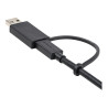 StarTech Cable USB-C de 1m con Llave Adaptador (Dongle) a USB-A - Cabl