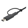 StarTech Cable USB-C de 1m con Llave Adaptador (Dongle) a USB-A - Cabl