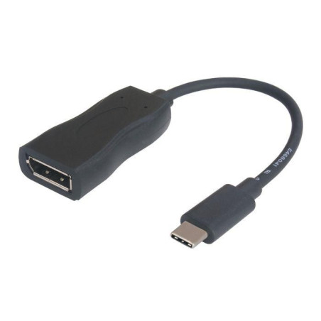 USB3.1 C-DP. M/F. Black. 15cm