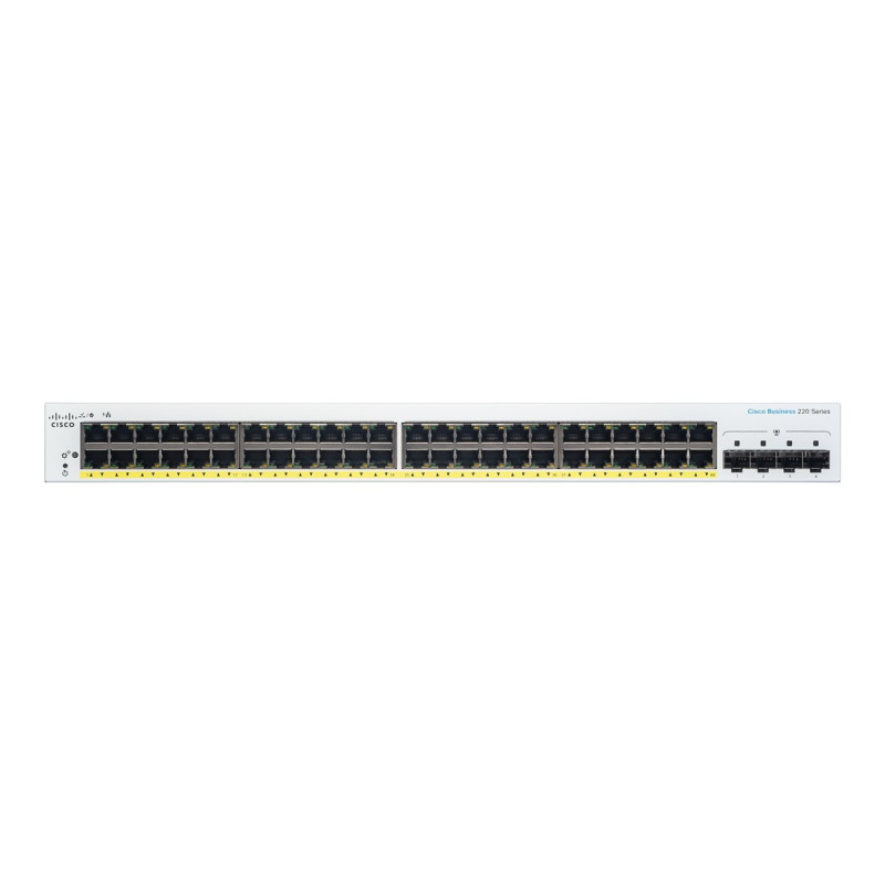 Cisco Business 220 Series CBS220-48P-4G - Conmutador - inteligente - 4