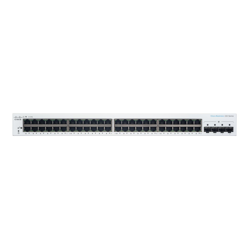 Cisco Business 220 Series CBS220-48T-4G - Conmutador - inteligente - 4