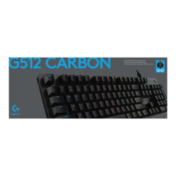 Logitech Gaming G512 - Teclado - retroiluminación - USB - AZERTY - fra
