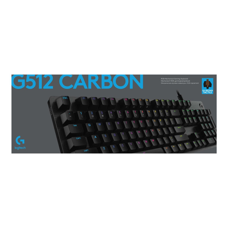 Logitech Gaming G512 - Teclado - retroiluminación - USB - AZERTY - fra