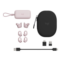 Logitech Zone True Wireless - Auriculares inalámbricos con micro - en