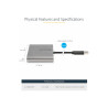StarTech.com Adaptador USB 3.0 a 4 Puertos HDMI - Tarjeta Gráfica y de