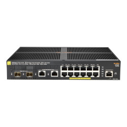 HPE Aruba 2930F 12G PoE+ 2G/2SFP+ - Conmutador - L3 - Gestionado - 12