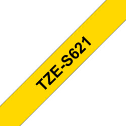 Tape/9mm black on yellow f P-Touch TZE
