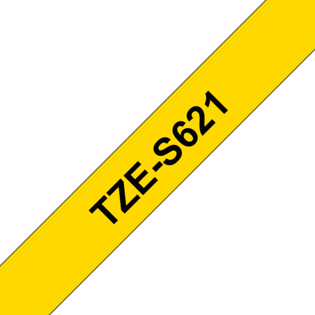 Tape/9mm black on yellow f P-Touch TZE