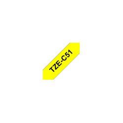 Tape/yellow w black overprint TZEC51 24m
