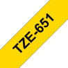 Tape/24mm black on yellow f P-Touch TZE