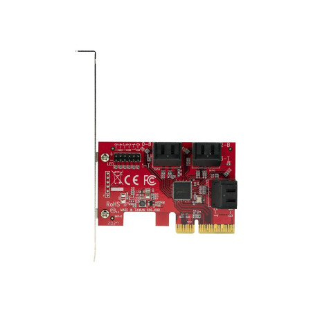 StarTech.com Tarjeta PCIe SATA - Tarjeta Controladora PCI Express de 6