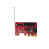 StarTech.com Tarjeta PCIe SATA - Tarjeta Controladora PCI Express de 6