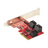 StarTech.com Tarjeta PCIe SATA - Tarjeta Controladora PCI Express de 6
