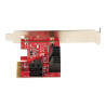 StarTech.com Tarjeta PCIe SATA - Tarjeta Controladora PCI Express de 6