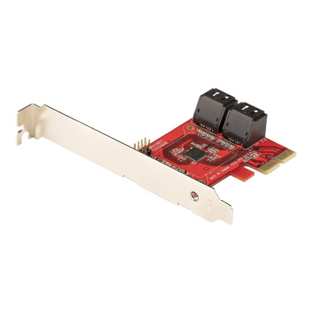 StarTech.com Tarjeta PCIe Controladora SATA de 4 Puertos - Tarjeta de