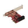 StarTech.com Tarjeta PCIe Controladora SATA de 4 Puertos - Tarjeta de