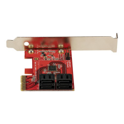 StarTech.com Tarjeta PCIe Controladora SATA de 4 Puertos - Tarjeta de