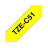 Tape/yellow w black overprint TZEC51 24m