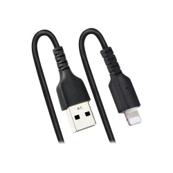 USB To Lightning Cable - 1M (3.3FT) Coiled Cable Black | APLIUM